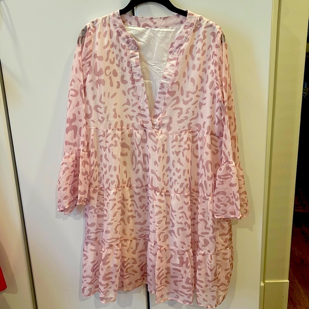 Amazon pink leopard dress